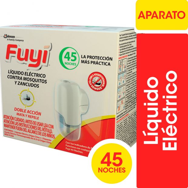 Fuyi Aparato Con Liquido Electrico Para Mosquitos Sin Olor