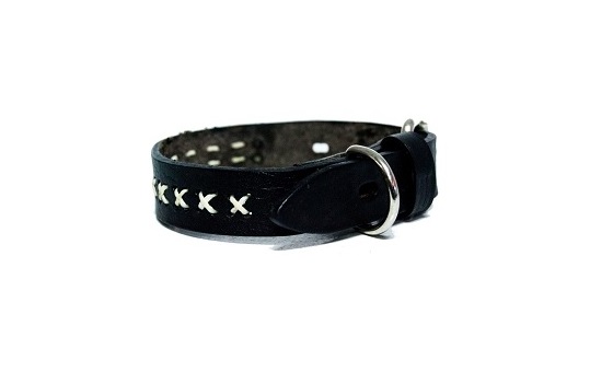 COLLAR DE CUERO CON CRUCES Nº4 KIPPER