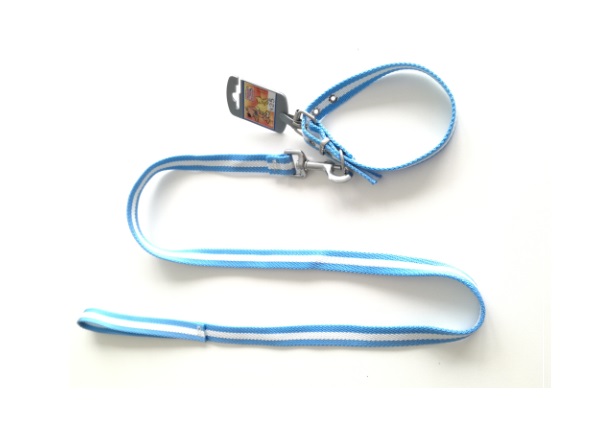 COLLAR FINO 60CM Y CORREA FINA 120CM. - MISTER HUESO