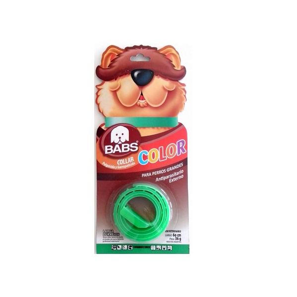COLLAR PULGUICIDA Y GARRAPATICIDA COLOR GRANDE - BABS