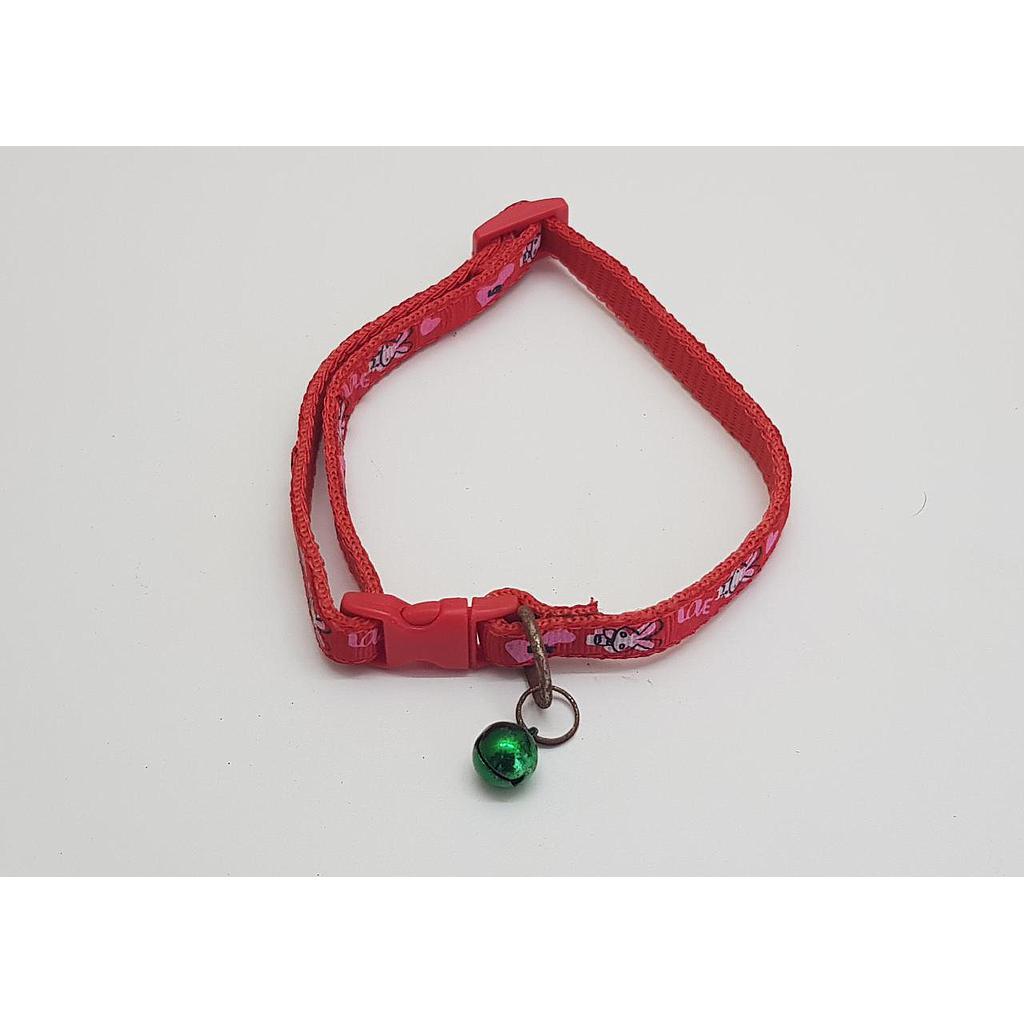 collar regulable chico con cascabel