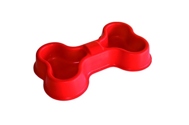 COMEDERO HUESO DOBLE 700ML - BAUPARK