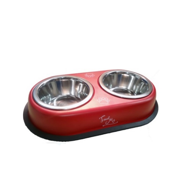 COMEDERO INOX. DOBLE COLOR FEED ME 14CM - MILLEX