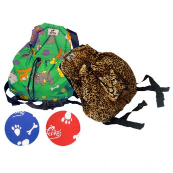 MOCHILA PORTAMASCOTAS MEDIANA 40 X 35 CM - PER-ROS