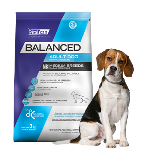 Vital Can Balanced Perro Adulto Raza Mediana X 12 Kg.