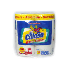 Papel Higienico Blanco Clasico El Coloso