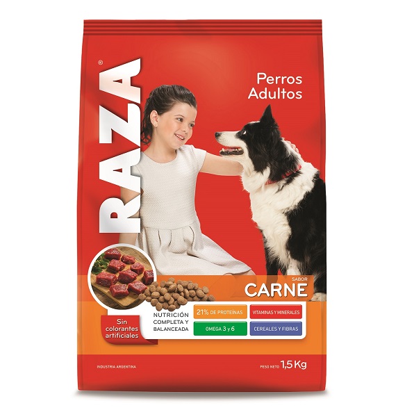 PERROS ADULTOS CARNE 12 UNID. X 1,5 KG. - RAZA