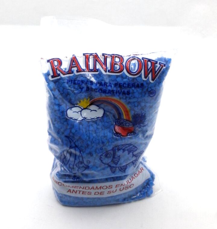 PIEDRA DECORATIVA AZUL CACTUS - RAINBOW