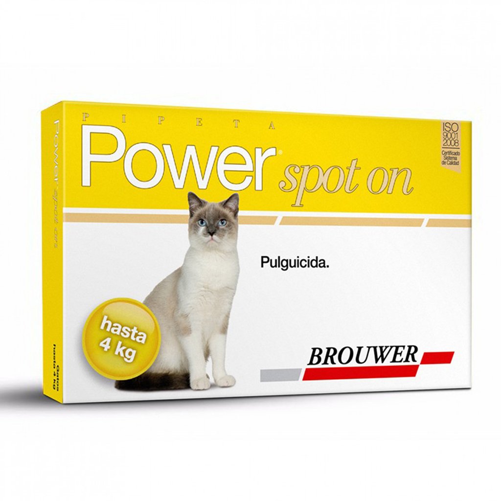 POWER SPOT GATO HASTA 4 KG (AMARILLO CLARO)