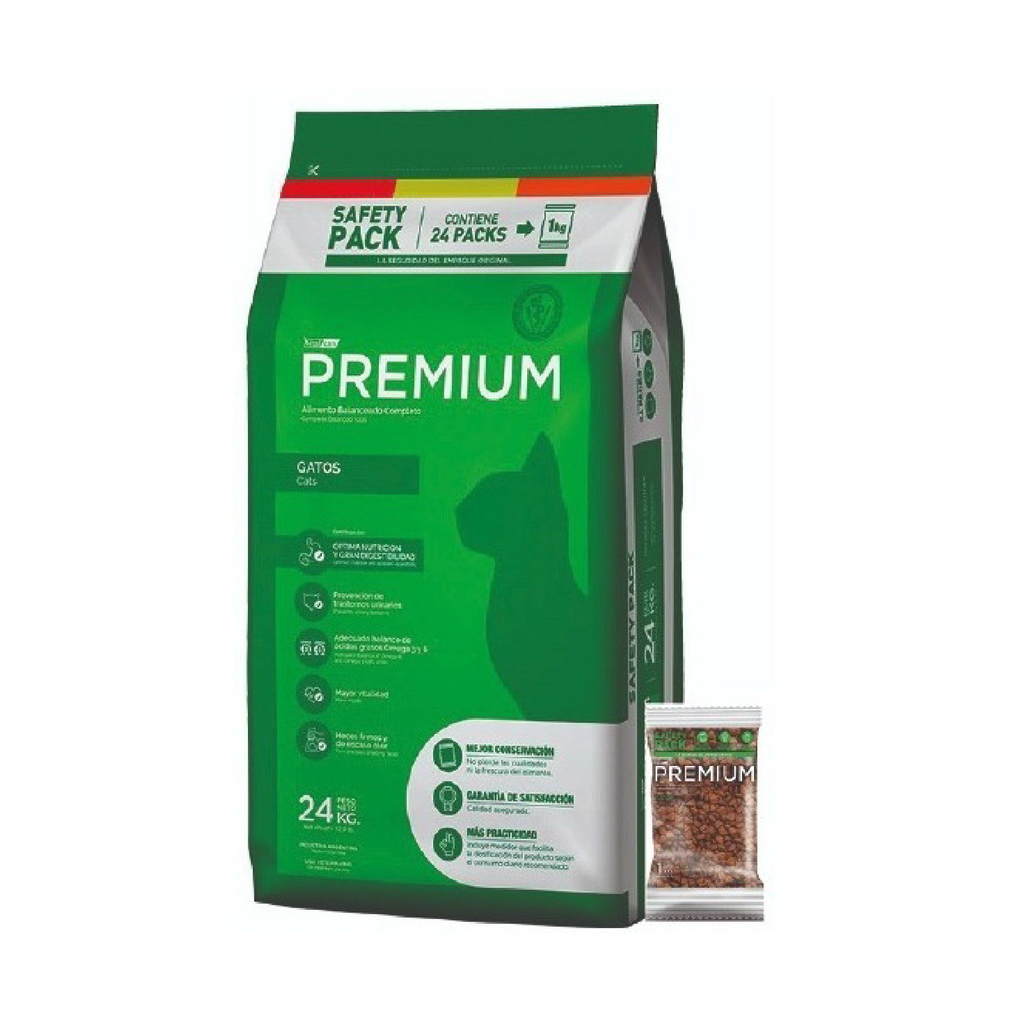Vital Can Premium Gato Adulto Safety Pack X 24 Kg.