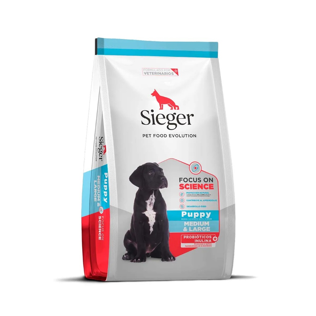 Sieger Puppy Medium &amp; Large Breed  X 15 Kg.