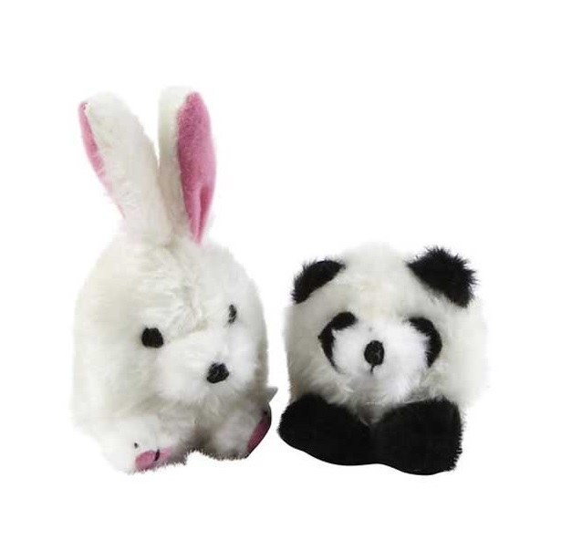 SM DOG &amp; PUPPY SQUATTER PAND/RABB TOY - MILLEX