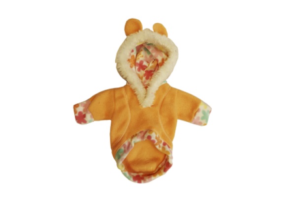 BUZO POLAR C/ CAPUCHA Y OREJITAS Nº4 40 CM.- PER-ROS