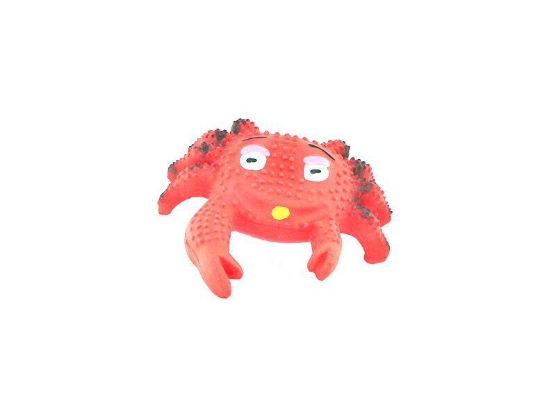 JUGUETE LATEX CANGREJO CON CARITA- PER-ROS