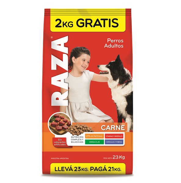 PERROS ADULTOS CARNE 21 KG  - RAZA