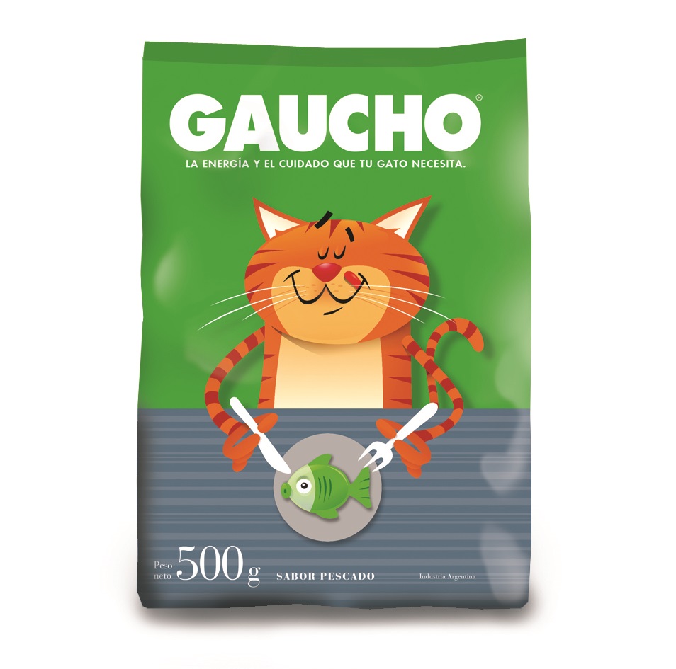 GATOS  PESCADO 0.5 KG X 18 - GAUCHO