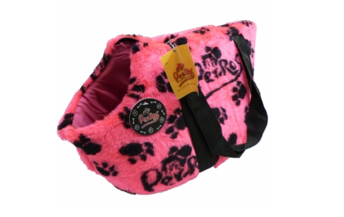 BOLSO DE PELUCHE PATITAS CHICO - PER-ROS