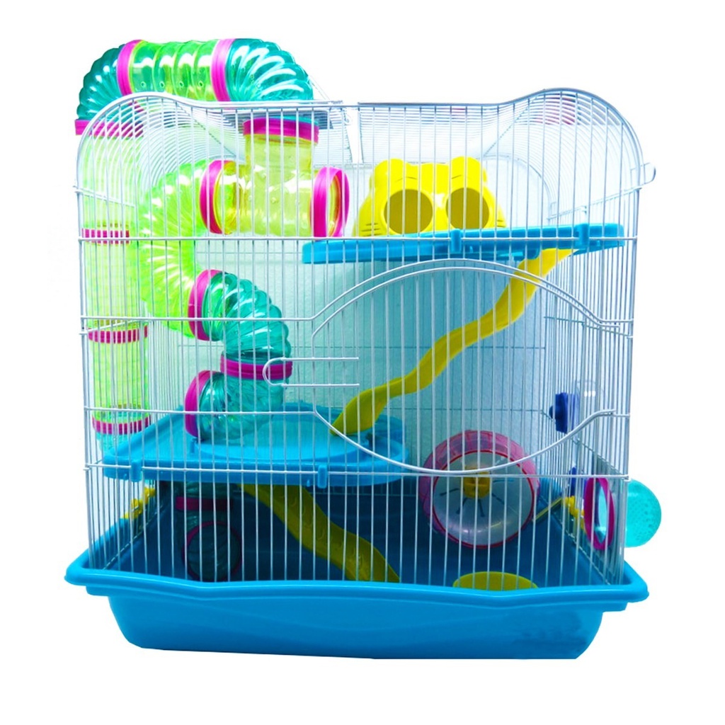 HAMSTERA C/TUBOS 2 PISOS LARGE 40X30X45 - MILLEX