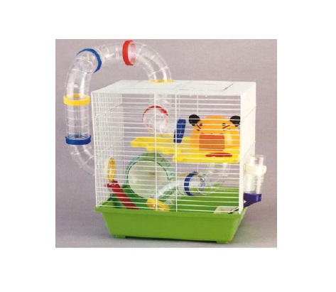 HAMSTERA C/TUBOS ACRILICOS 34X27X36 CM - IMPORTADO