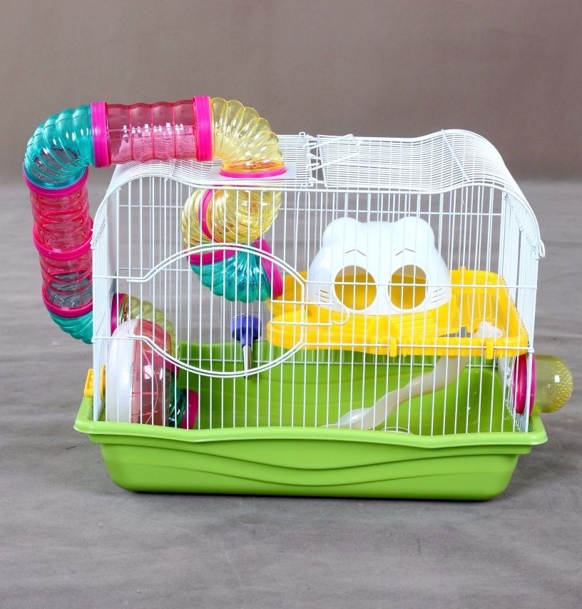 HAMSTERA C/TUBOS 2 PISOS 45X30X32 - MILLEX