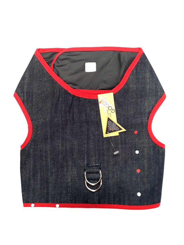 PRETAL JEAN AZUL CON VIVOS ROJO L - GOOD CANINA