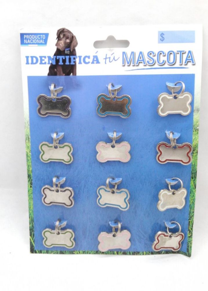 CHAPITAS GRABABLES PINTADAS Nº300 HUESITO CHICO X 12 UNIDADES - DOBRO