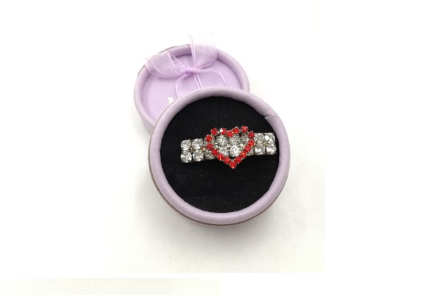 HEBILLA CORAZON STRASS  MISTER HUESO