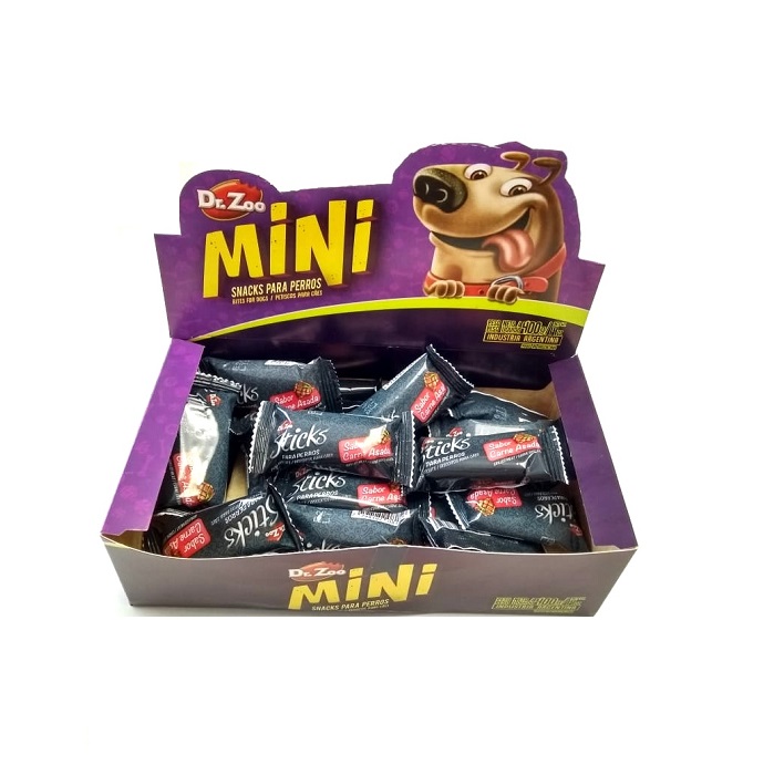 CAJA MINI STICKS CARNE ASADA X20 - DR. ZOO