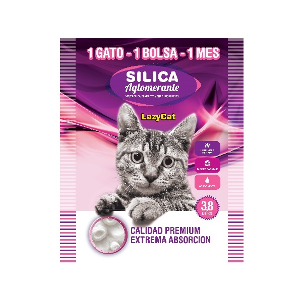PIEDRA SILICA AGLOMERANTE CAT LITTER 3.8L  - IMPORTADO