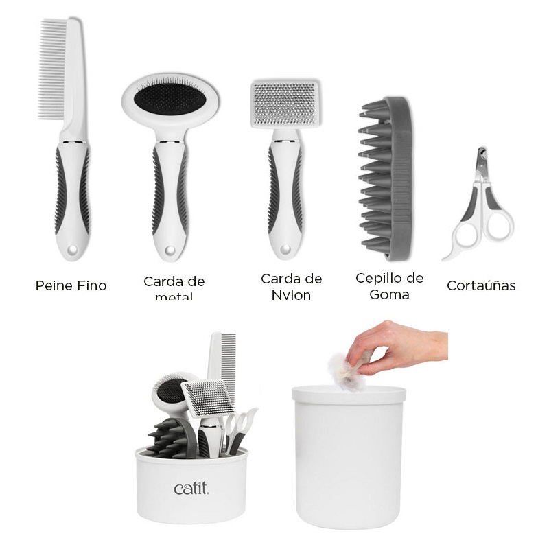 GROOMING KIT PARA PELO CORTO - CAT IT
