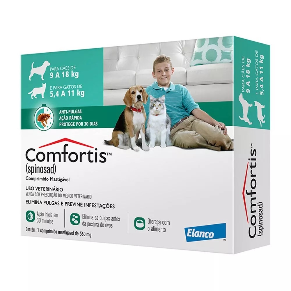 COMFORTIS 560MG 9.1 A 18KG - ELANCO