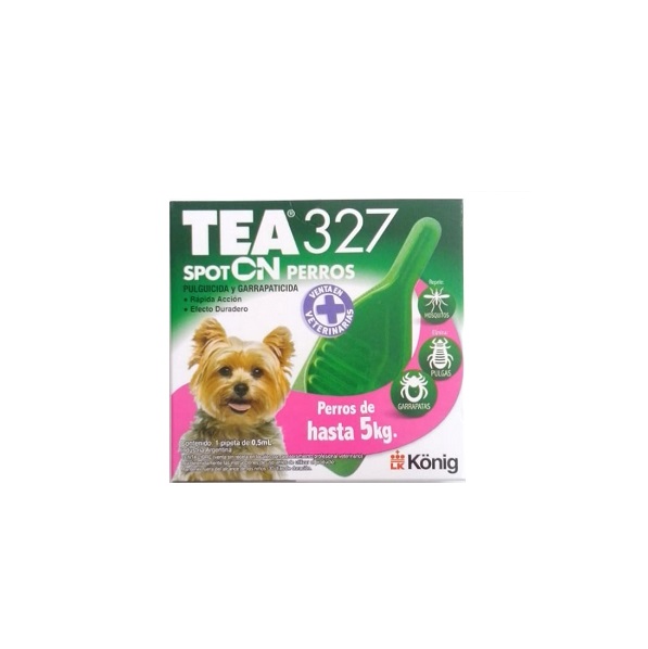 PIPETA PULGUICIDA TEA 327 PERRO HASTA 5KG - KONIG